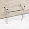 Fauceture Stainless Steel Console Sink Legs, Polished Chrome VPB28141 - alternate 2